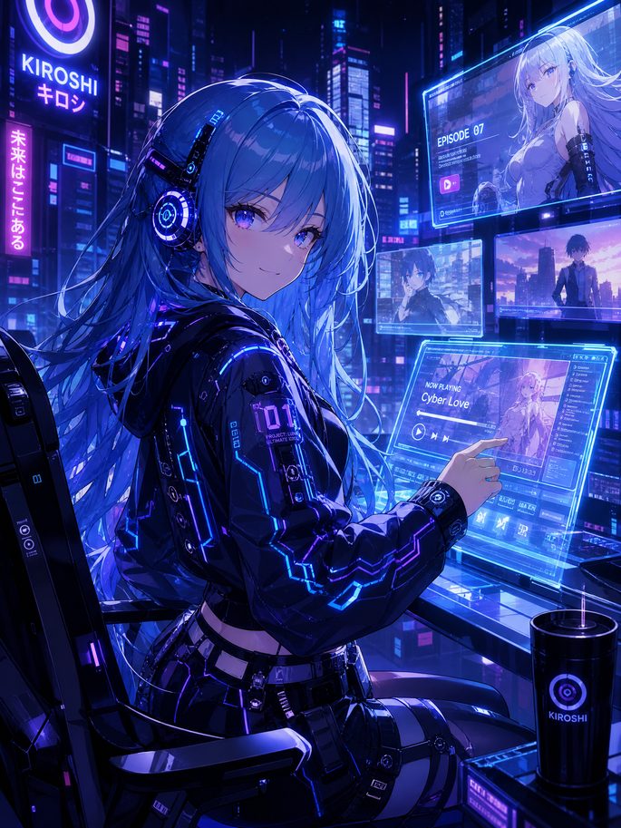 偷拍动漫-赛博少女AI觉醒 · 动漫演示